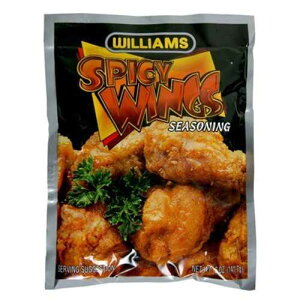 (2 pbN) - EBAY XpCV[ EBO zbg V[YjO R[eBO ~bNXA5 IX ꂼ (2 Pack)-Williams Spicy Wings Hot Seasoned Coating Mix, 5 oz. each