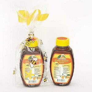 Lili Farms California Raw Orange Blossom Honey Squeezable Jar 16 Ounces 1 Lb Pure Natural Gift Wrapped Pack Of Two