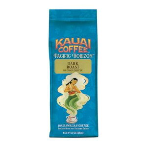 Kauai Coffee Ground Coffee - Smooth, Rich, Dark Roast - Nutty Notes with Chocolate Overtones - Arabica Coffee, 10% Hawaiian with No Bitterness - Koloa Estate, 1 Pack of 10oz Kauai Coffee Ground Coffee Smooth, Rich