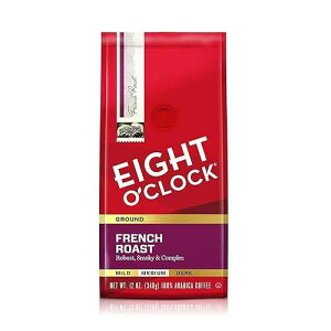 EIGHT O'CLOCK French Roast Ground Coffee, 12 oz Eight O'Clock Coffee EIGHT O'CLOCK French Roast Ground Coffee, 12 oz