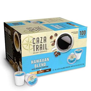 Caza Trail Coffee, Kona Blend, 100 Single Serve Cups