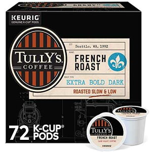 Tully's Coffee French Roast Keurig Single-Serve K-Cup Pods, Dark Roast Coffee, 72 Count