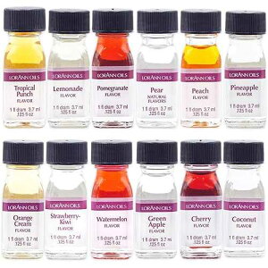 LorAnn SS Pack #2 of 12 Fruity & more Flavors in 1 dram bottles (.0125 fl oz - 3.7ml) bottles LorAnn Oils LorAnn SS Pack #2 of 12 Fruity & more Flavors in 1 dram bottles (.0125 fl oz - 3.7ml) bottles
