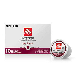 illy Coffee, Dark Roast, K-Cup for Keurig, 100% Arabica Bean Signature Italian Blend, Premium Gourmet Roast Single Serve Drip Coffee