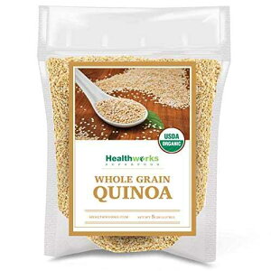 Healthworks Superfoods Organic Quinoa White Whole Grain Raw - 80 Oz / 5 Lbs - Protein, Fiber & Iron - Peruvian Origin - Rice & Pasta Substitute