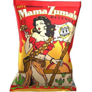 Route 11 Potato Chips : Mama Zuma's Revenge (4 bags (6 oz each)) HOT habanero jalapeno spicy chips