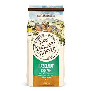 New England Coffee Hazelnut Creme Decaffeinated Medium Roast Ground Coffee, 10oz Bag (Pack of 3) New England Coffee Hazelnut Cr me Decaffeinated Medium Roast Ground Coffee, 10oz Bag (Pack of 3)