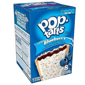 Pop-Tarts Breakfast Toaster Pastries, Frosted Blueberry Flavored, Bulk Size, 96 Count (Pack of 12, 14.7 oz Boxes)