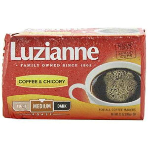 Luzianne Coffee & Chicory Medium Roast Ground Coffee, 13oz Bag (Pack of 4)
