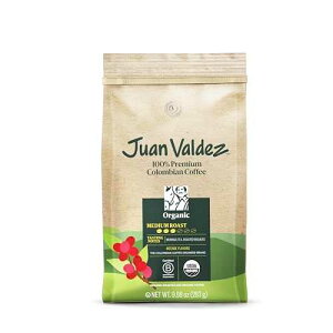 Juan Valdez Organic Ground Coffee - Balanced Roast / 100% Colombian Arabica Beans / 100% Colombian Coffee / Certified USDA Organic / Notes of Moringa Tea & Roasted Nuts / 10 oz / 283 gr