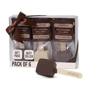 popbar 12 Pack Holiday Hot Chocolate Stick Gift Box