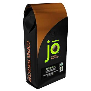 JO ESPRESSO: 12 oz, Organic Whole Espresso Beans, USDA Certified Organic, Gluten Free, NON-GMO, Fair Trade Certified, Perfect Rich Thick Crema, Medium/Dark Roast Whole Bean Coffee by Jo Coffee
