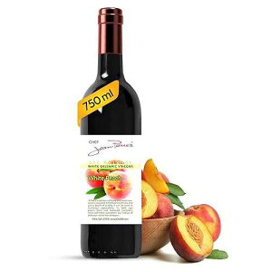 Chef Jean Pierre's Italian Balsamic Vinegar - 200ml Rich Peach Flavor, 12-Year Traditional Barrel Aged - Ideal For Enhancing Your Meals