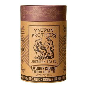 Lavender Coconut Yaupon Tea Yaupon Brothers Wild-Crafted, Naturally Caffeinated -Rich Florida Grown Superfood 16 Natural Fiber Tea Bags