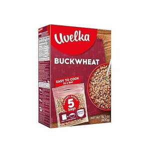 Uvelka Buckwheat Boil In Bag, 5 ct x 2.8 oz, Net weight 14 Ounce / 400 Gram, organic food