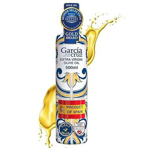 GARCIA DE LA CRUZ - Organic Extra Virgin Olive Oil, Master Miller Premium Oil, Almond and Tomato Tones, Smooth Body, Sourced in Spain, Montes de Toledo, Glass Bottle - 500 ml Garcia DE LA cruz 1872 GARC A DE