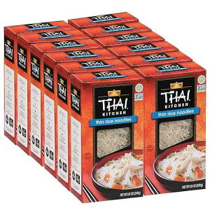 Thai Kitchen Gluten Free Thin Rice Noodles, 8.8 oz (Pack of 12)