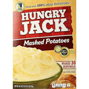 Hungry Jack Instant Mashed Potatoes, Naturally Flavored - Family Size 26.7 Ounce Box