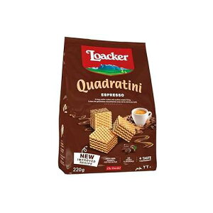 Loacker Wafer Quadratini espresso, 7.76 Ounce