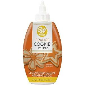 Wilton Cookie Icing, Fast-Drying Squeeze Bottle Icing for Decorating Sugar Cookies & Gingerbread, 7.5 oz., Orange, Packaging May Vary