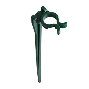 Make the Season Bright Universal Light Stakes for Outdoor Use ~ 7.5 Green Stakes Accommodates C3 C5 C6 C7 C9 C Series, Icicle & Miniatures Light Sets ~ 25 Count Pkg. Living Solutions Make the Season Bright Univer