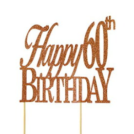 オールアバウト詳細 銅製ハッピー60歳の誕生日ケーキトッパー All About Details Copper Happy-60Th-Birthday Cake Topper