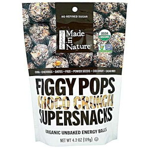 Made in Nature, Organic Figgy Pops, Supersnacks, Choco Crunch, 4.2 Ounce (Pack of 6)