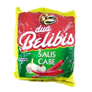 Dua Belibis Saus Cabe Sambal - Chilli Sauce, 216 Gram (24 Sachets @ 9 gram)