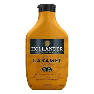 Hollander Caramel Cafe Sauce / GMO Free, Corn Syrup Free, Soy/Gluten Free / 15 fl. oz. Squeeze Bottle / Flip Cap Hollander Chocolate Hollander Caramel Caf Sauce / GMO Free, Corn Syrup Free, Soy/Gluten Free / 15 fl