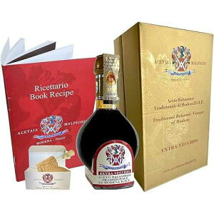 Traditional Balsamic Vinegar of Modena 25 years old, Pdo (Malpighi) 3.4 oz + Tic doser + Recipes book Aceto Balsamico Tradizionale di Modena Dop Traditional Balsamic Vinegar of Modena 25 years old, Pdo (Malpighi) 3.