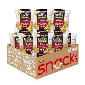 Simply, Doritos White Cheddar, 0.875 Ounce (Pack of 36)