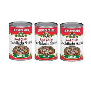 La Preferida Red Enchilada Sauce, Mild (Authentic Mexican Sauce for Enchiladas, Burritos, Tacos & Classic Mexican Meals) - No MSG or Artificial Flavors, 10 OZ (Pack of 3) La Preferida Red Enchilada Sauce, Mild