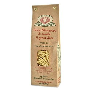Rustichella d'Abruzzo Trofie Pasta - Authentic Italian Durum Wheat Semolina, Traditional Ligurian Shape, Soups & Cold Dishes - 250g Bag - Classic Small, Perfect with Potatoes & String Beans, 1 Pack