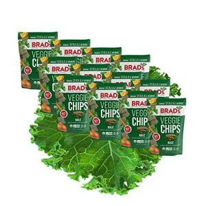 Brad's Plant Based Organic Veggie Chips, Kale, 12 Bags, 36 Servings Total BRADS PLANT BASED Brad's Plant Based Organic Veggie Chips, Kale, 12 Bags, 36 Servings Total
