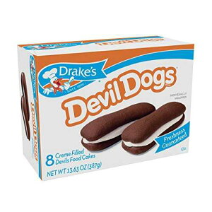 Drake's Devil Dogs, 8 count per box, 13.63oz of Devil Dogs Creme Filled Devil's Cakes (3-Boxes)