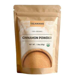 Organic Ceylon Cinnamon Ground Premium (Real or True Cinnamon) Grade Powder from a USDA certified farm in Sri Lanka. (1.6 oz) Heawans Organic Ceylon Cinnamon Ground Premium (Real or True Cinnamon) Grade Powder from