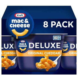 Kraft Deluxe Mac and Cheese, 8 Cups, for Easy Dinner or Dinner Sides, Original Flavor, No Artificial Flavors or Dyes, 2.39 oz Kraft Mac & Cheese Kraft Deluxe Mac and Cheese, 8 Cups, for Easy Dinner or Dinner S