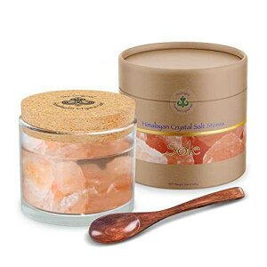 Original Himalayan Crystal Salt Sole Jar + Stones / A Natural Electrolyte Solution to Support Hydration, pH Balance and Healthy Metabolism* (Glass Jar + Spoon + Stones) The Original Himalayan Crystal Salt Original Himal