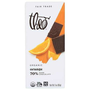 Theo Pure Organic Dark Chocolate Bar, 85% Cacao, 1 Bar / Vegan, Fair Trade