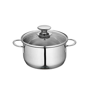 Kuchenprofi Mini Stockpot with Glass Lid, 1.6 Quart, 6.25 Diameter Kuchenprofi K chenprofi Mini Stockpot with Glass Lid, 1.6 Quart, 6.25 Diameter