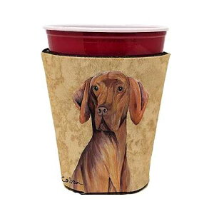 Caroline's Treasures SC9132RSC Vizsla Red Cup Hugger Cup Cooler Sleeve Hugger Machine Washable Drink Sleeve Hugger Collapsible Insulator Beverage Insulated Holder
