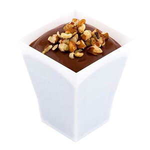 Restaurantware 2 Ounce Dessert Cups 100 Square Appetizer Cups - Disposable Small Size White Plastic Dessert Shooters Sturdy For Fruits Parfaits Or Snacks Use At Parties Events