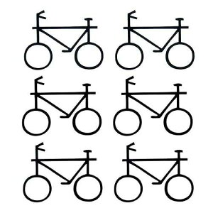 Oottati 2 Sheets Small Cute Temporary Tattoo Stickers Bicycle Totem Arm