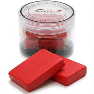 Car Clay Bars Auto Detailing 2 Pack 100g by TAKAVU, Premium Medium Grade Material, Auto Detailing Magic Clay Bar Cleaner for Cleaning Cars, RV, Boats and Bus (Red)
