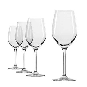 Stolzle Lausitz Grand Epicurean White Wine Glasses Set of 4, 9 1/2 oz - Crystal Wine Glasses for Crisp Whites like Sauvignon Blanc - Durable, Dishwasher Safe - Premium Wine Glass Set Made in Germany Stolzle Lausitz
