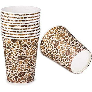 Hot Coffee Paper Cups [Pack of 50] 4oz - Disposable Take - Away Coffee Cups For Hot Drinks- Brown Paper Cups Single - Use Paper Glasses For Espresso, Tea - Cute To-Go Hot Beverage Drinking Cups Lakesstory Hot Coffe