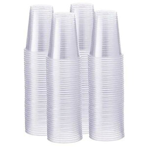 GUSTO 7 oz Clear Plastic Cups [500 Count] Disposable Cold Drinking Cups for Parties, Events, & Everyday Use - BPA-Free, Durable Polypropylene (Formerly Comfy Package) GUSTO 7 oz Clear Plastic Cups [500 Count] Dis