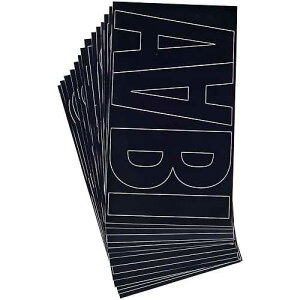 Westcott LetterCraft Permanent Vinyl Letters, Franklin Gothic Font, 6-Inch Characters, Black (PF6-CN BLK/15855)