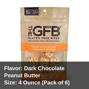 The GFB �O���e���t���[ �v���e�C�� �o�C�c�A�_�[�N �`���R���[�g �s�[�i�b�c �o�^�[�A4 �I���X (6 �J�E���g)�A�r�[�K���A�����i�t���[�A���`�q�g�݊����A�哤�t���[ The Gluten Free Bar The GFB Glu