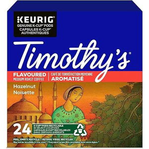 Timothy's World Coffee, Noisette, Hazelnut-Flavored Coffee, K-Cup Portion Pack for Keurig K-Cup Brewers, 24-Count (Pack of 2) Timothys Timothy's World Coffee, Noisette, Hazelnut-Flavored Coffee, K-Cup Portion Pack for
